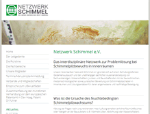 Tablet Screenshot of netzwerk-schimmel.info